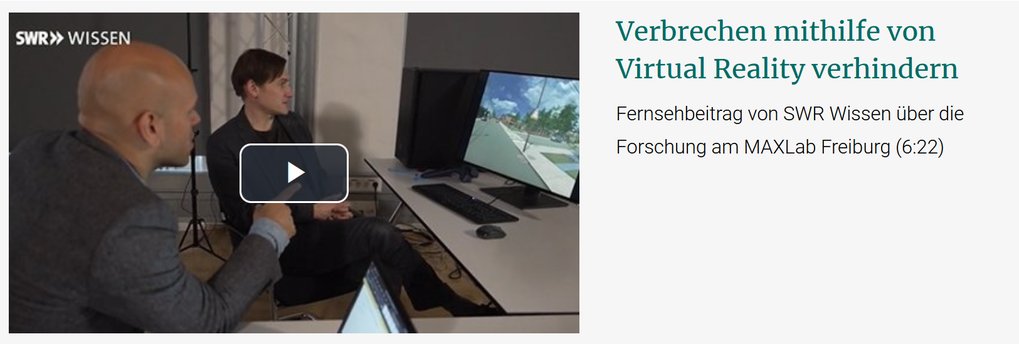 Verbrechen mithilfe von Virtual Reality verhindern