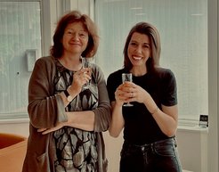 Federica Coppola (right) with her supervisor Prof. Tatjana Hörnle
