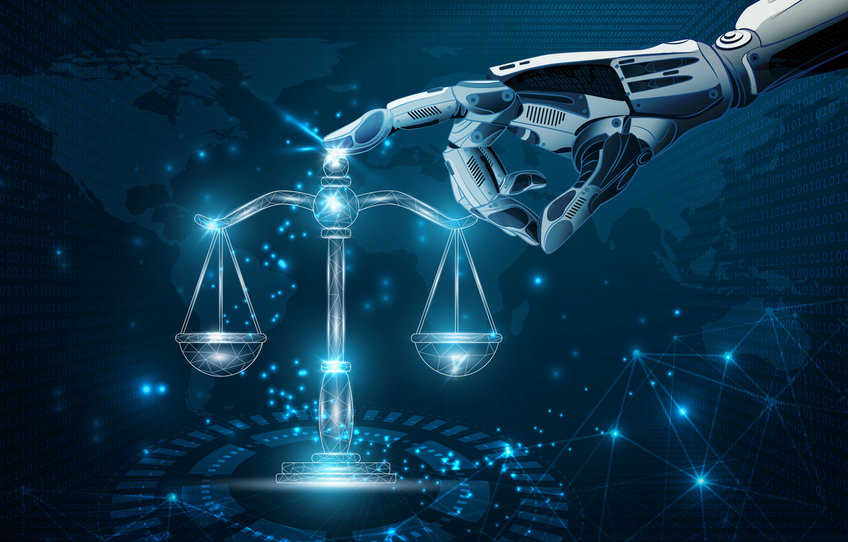 Private Judges of Online Speech Judicial scales and machine hand