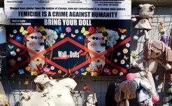 'Wall of Dolls', Femicide is a Crime against Humanity