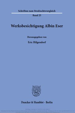 Coveransicht der "Werkbesichtung Albin Eser"