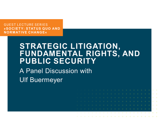 Strategic Litigation, Fundamental Rights, and Public Security Strategic Litigation, Fundamental Rights, and Public Security